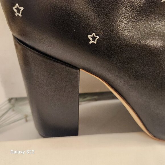 RAYE "Miles" Embroidered Black Leather boots. NIB. Size 10 - Picture 6 of 16